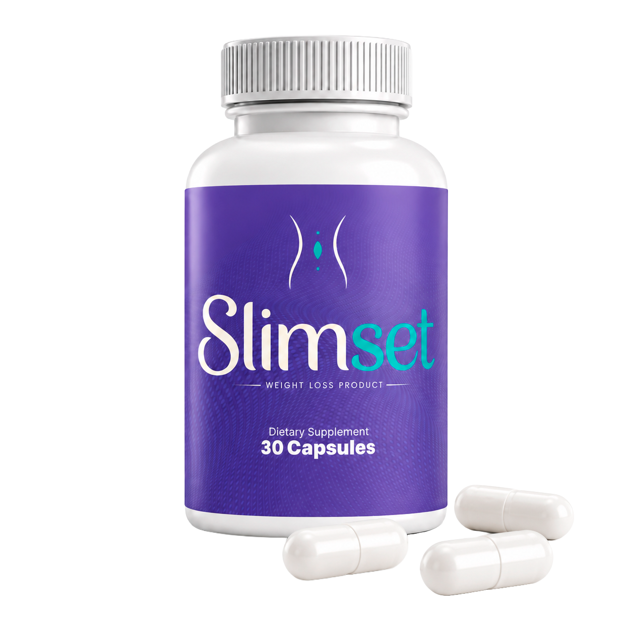 SlimSet bottle with capsules